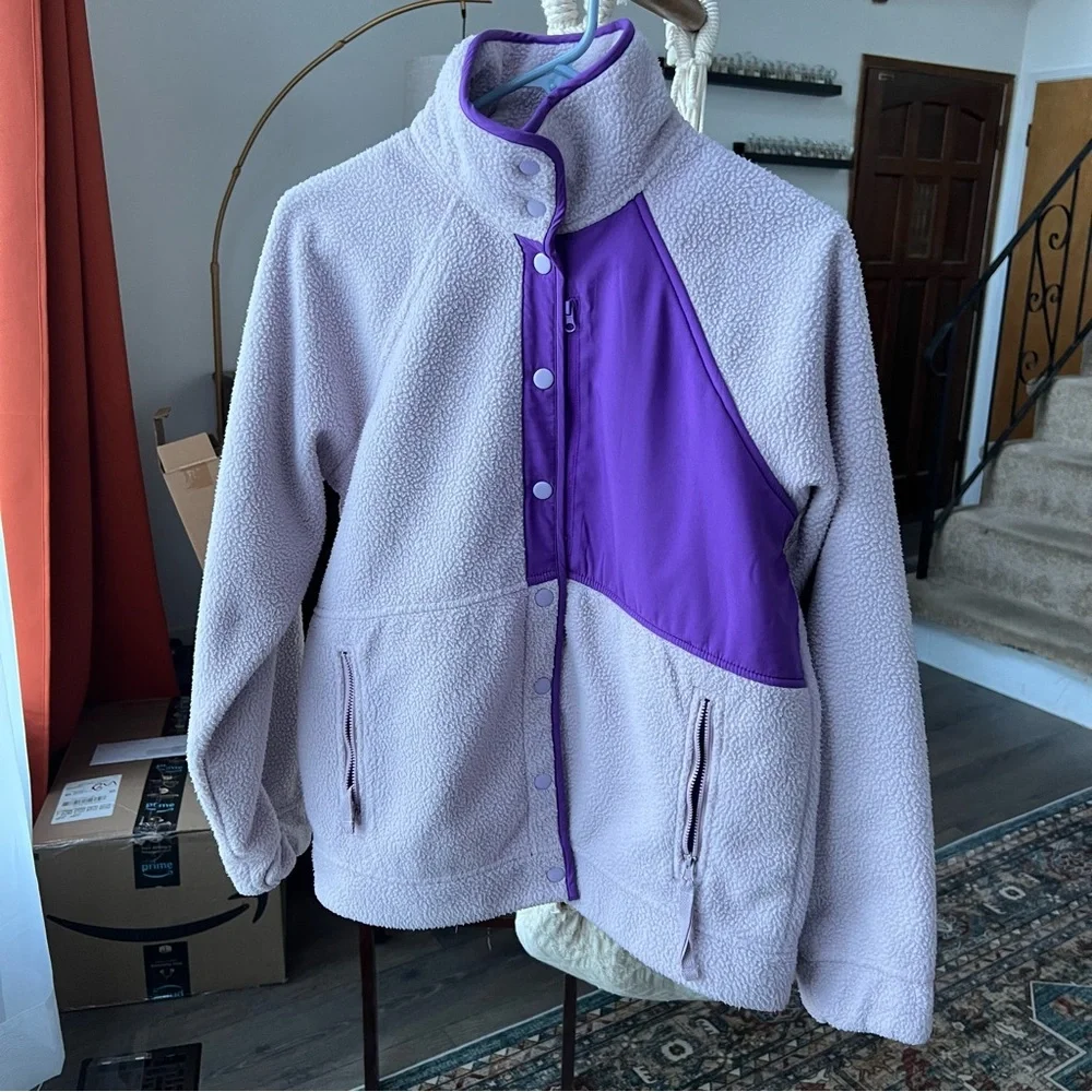 like new xs/s alder apparel go far fleece purple - Picture 3 of 8
